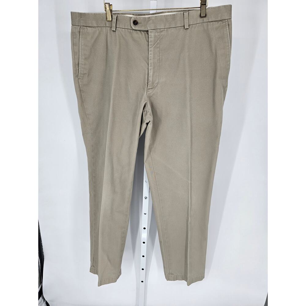 Joseph & Feiss Men's Tan Straight Leg Casual Pockets Cotton Pant Size 40x32